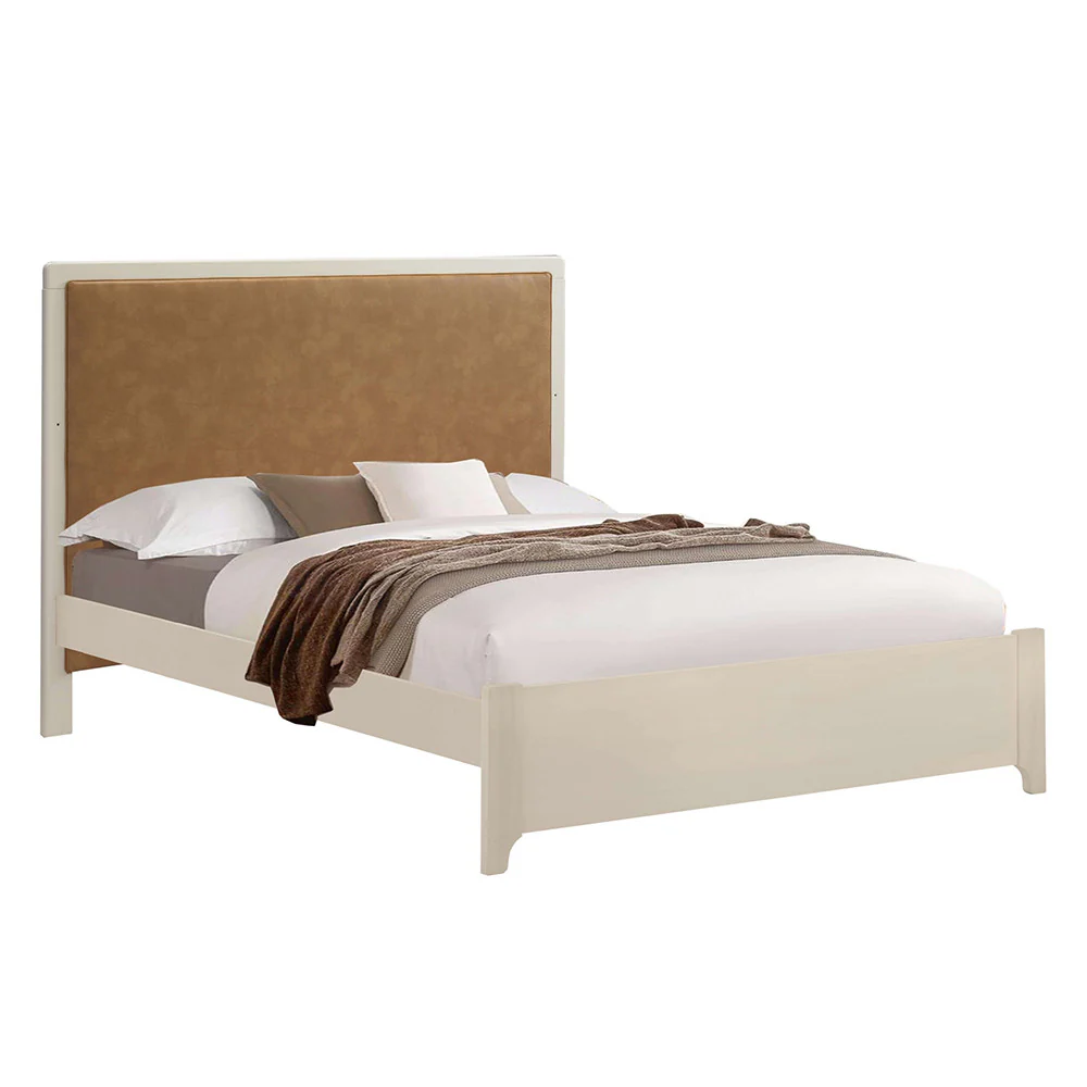 Natart Kyoto Double Bed (54") Low Profile footboard with Caramel Panel - Image 3