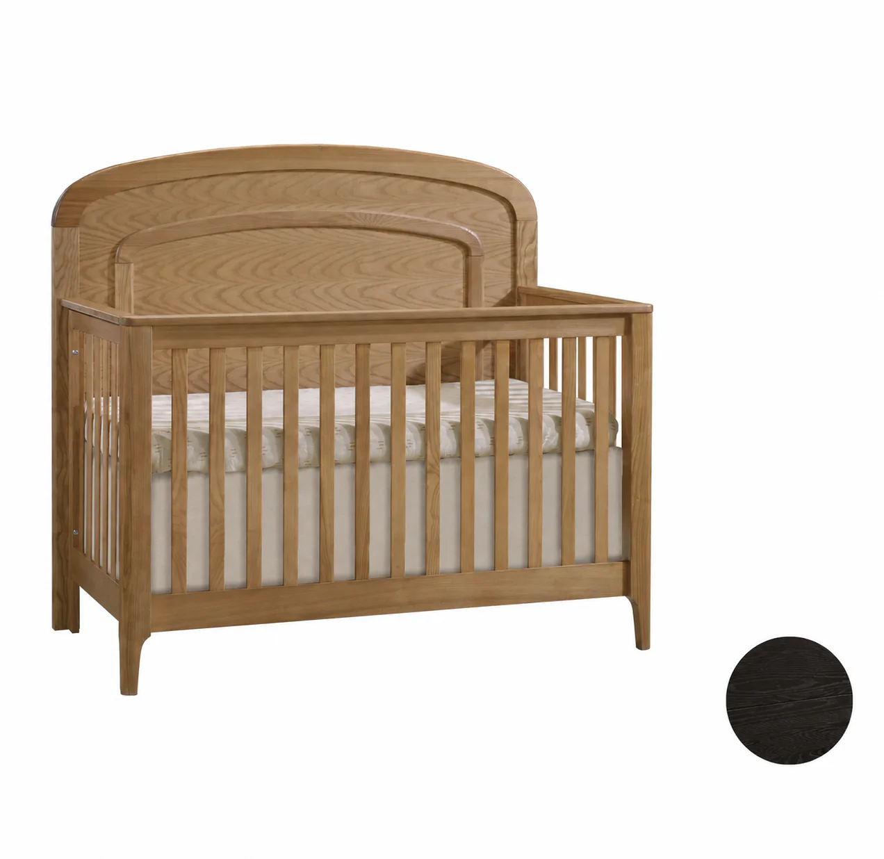 Natart Palo ''5-in-1'' Convertible Crib with Arched Molding (w/out rails) - Image 4