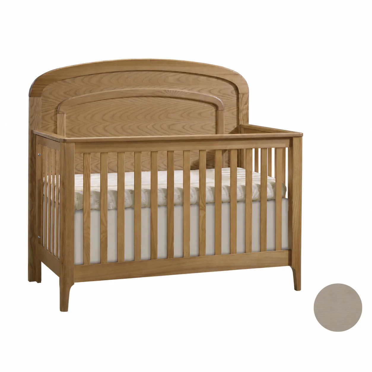 Natart Palo ''5-in-1'' Convertible Crib with Arched Molding (w/out rails) - Image 7