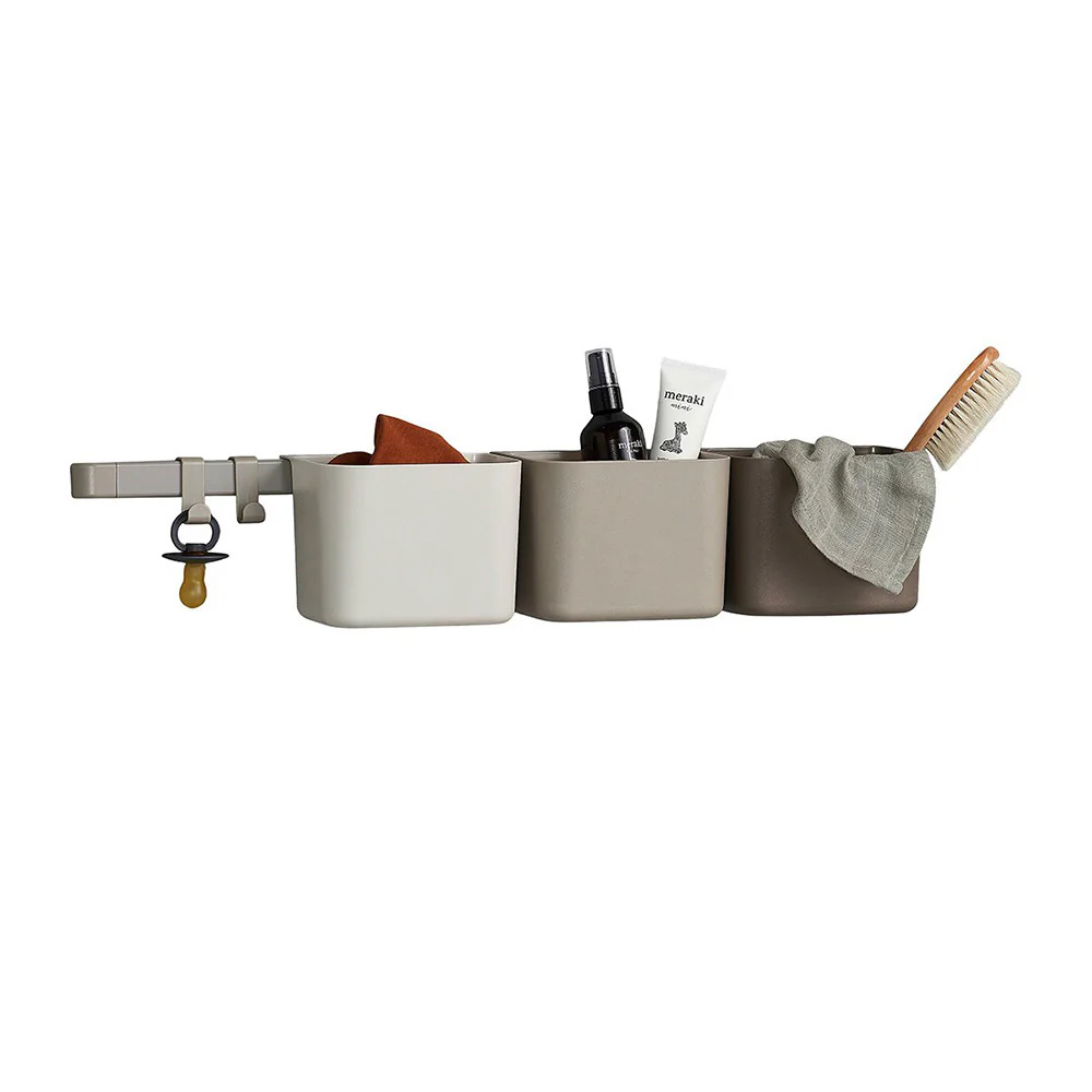 Natart Tulip Leander Organizers - Cappuccino (3 Pcs, 1 Long Rack, 2 Hooks) - Image 3