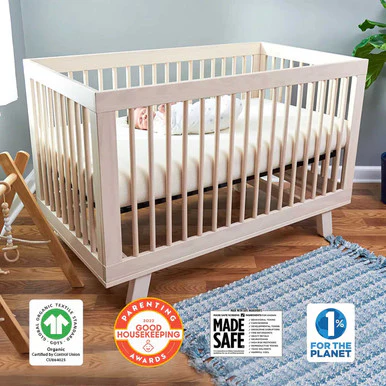 Naturepedic 2 in 1 Organic Breathable 252 2-Stage Crib Mattress - Image 2
