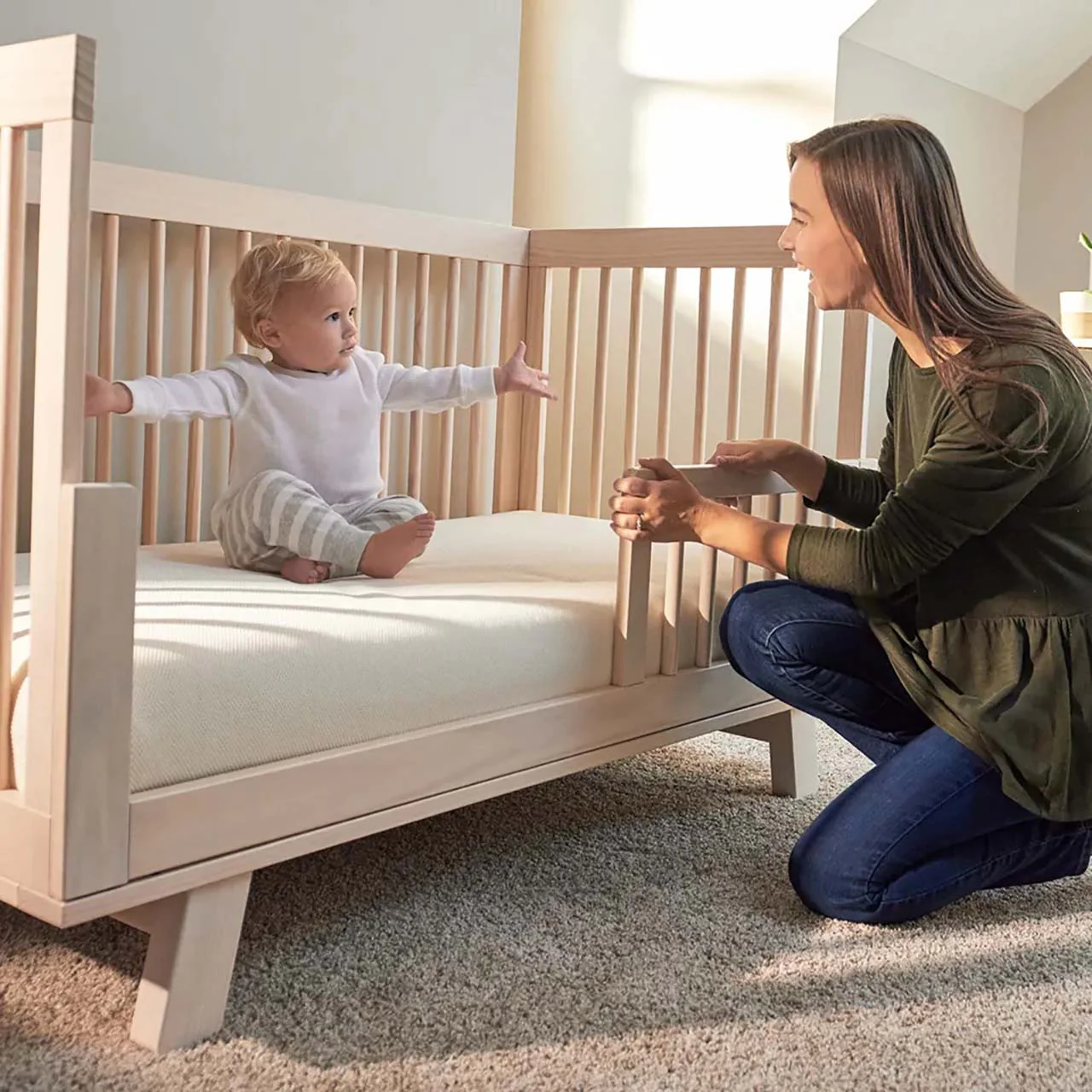 Naturepedic Breathable Mini Crib Mattress Cover - Natural - Image 6
