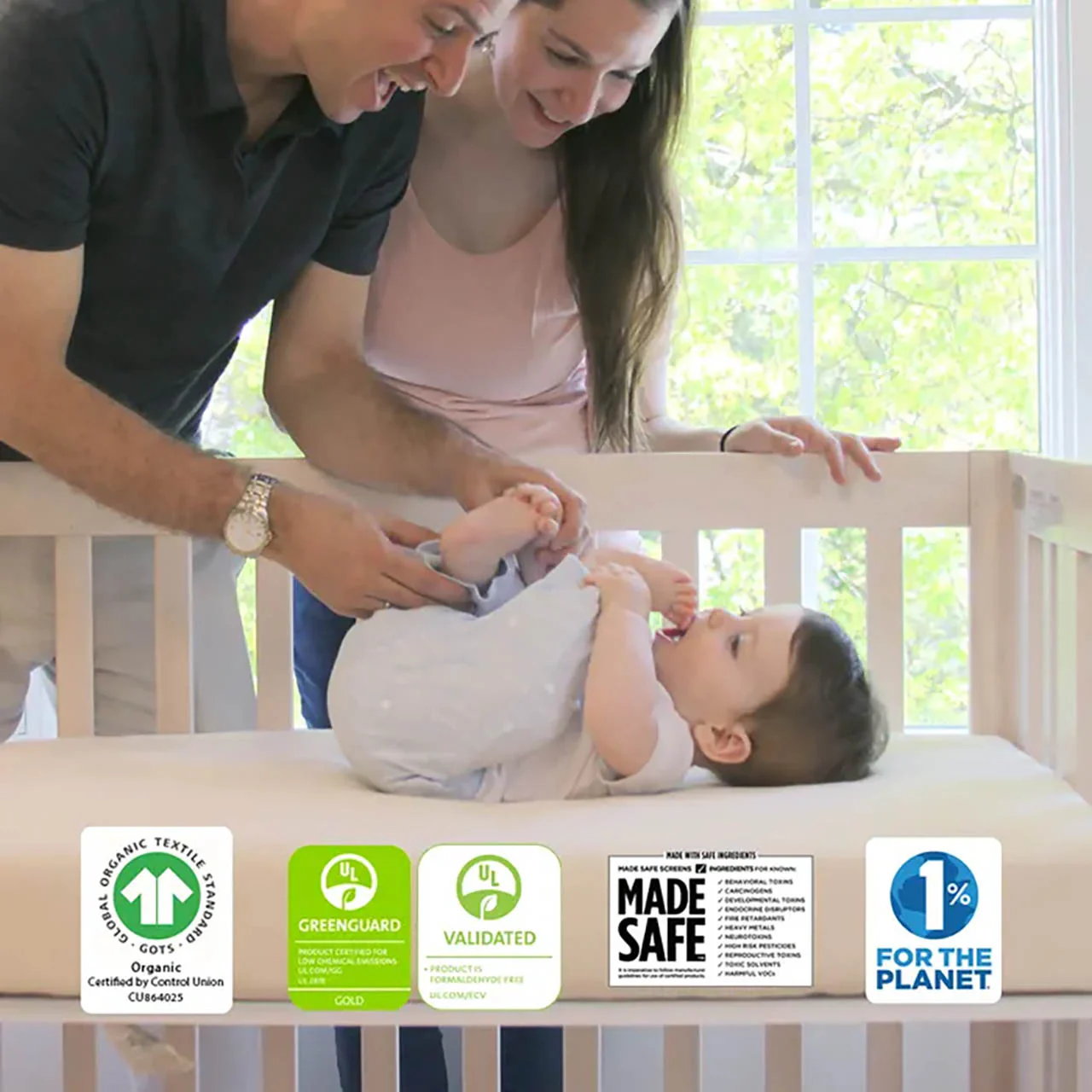 Naturepedic Breathable Mini Crib Mattress - Natural - Image 5
