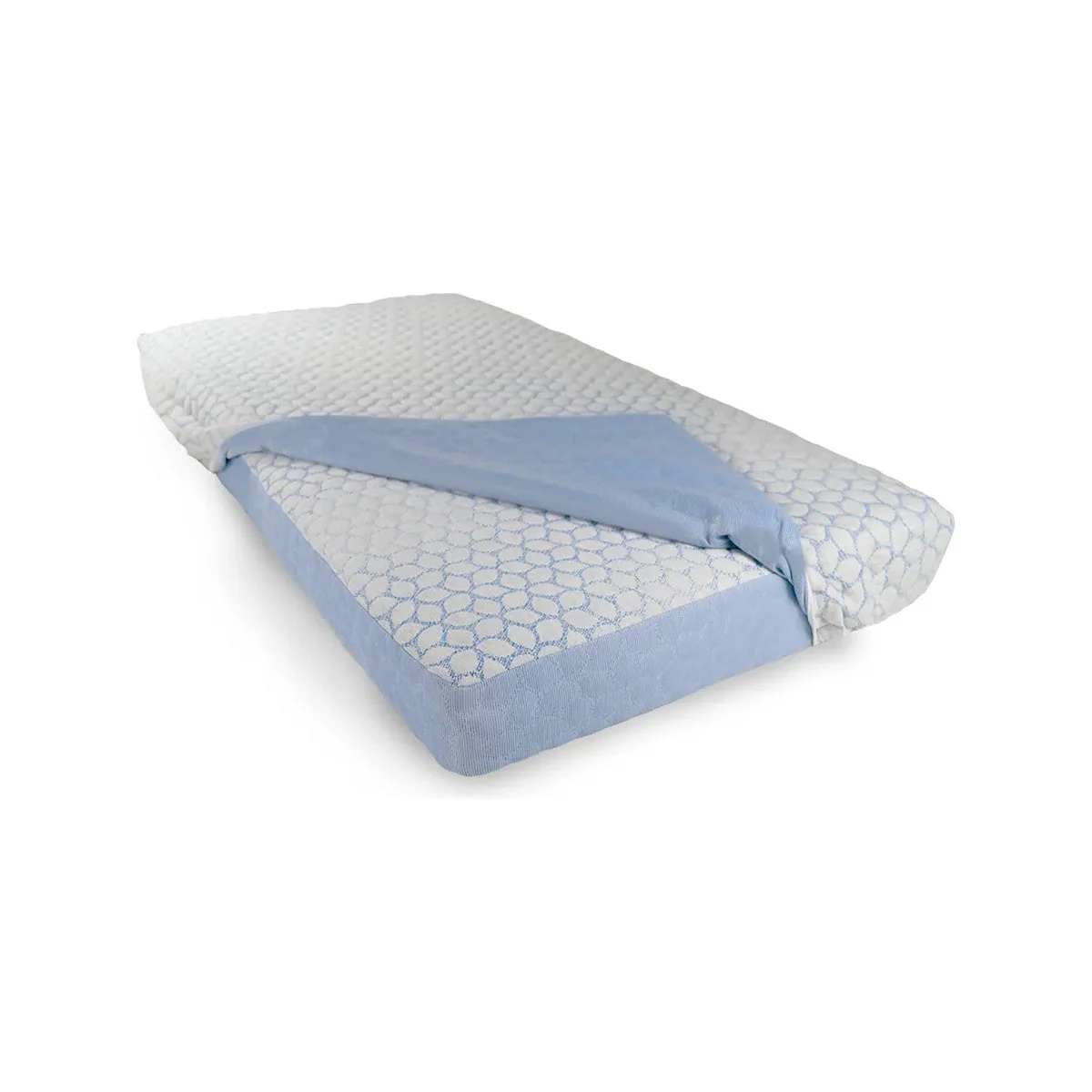Lullaby Earth Full DREAM EASY Kids Mattress w/Waterproof Cover - Blue Leaf - Image 6