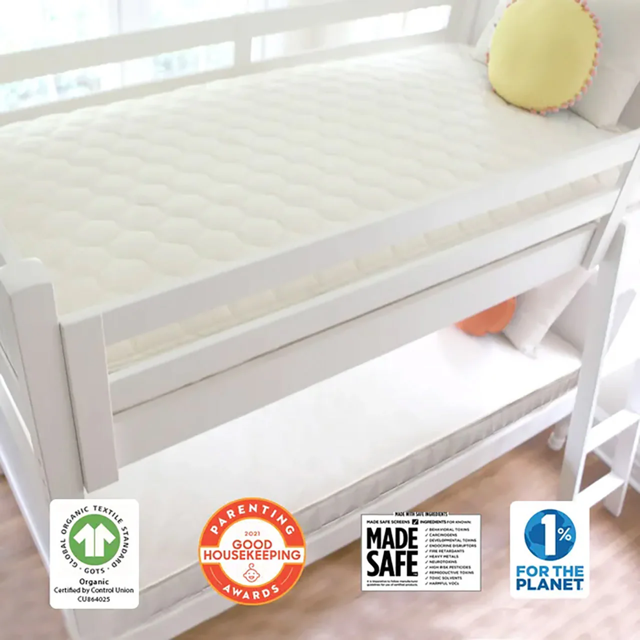 Naturepedic Twin 2 in 1 ULTRA/QUILTED Trundle - Quilt/Nat - Image 4