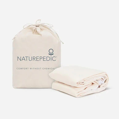 Naturepedic Waterproof Queen Fitted Pad - Natural - Image 2
