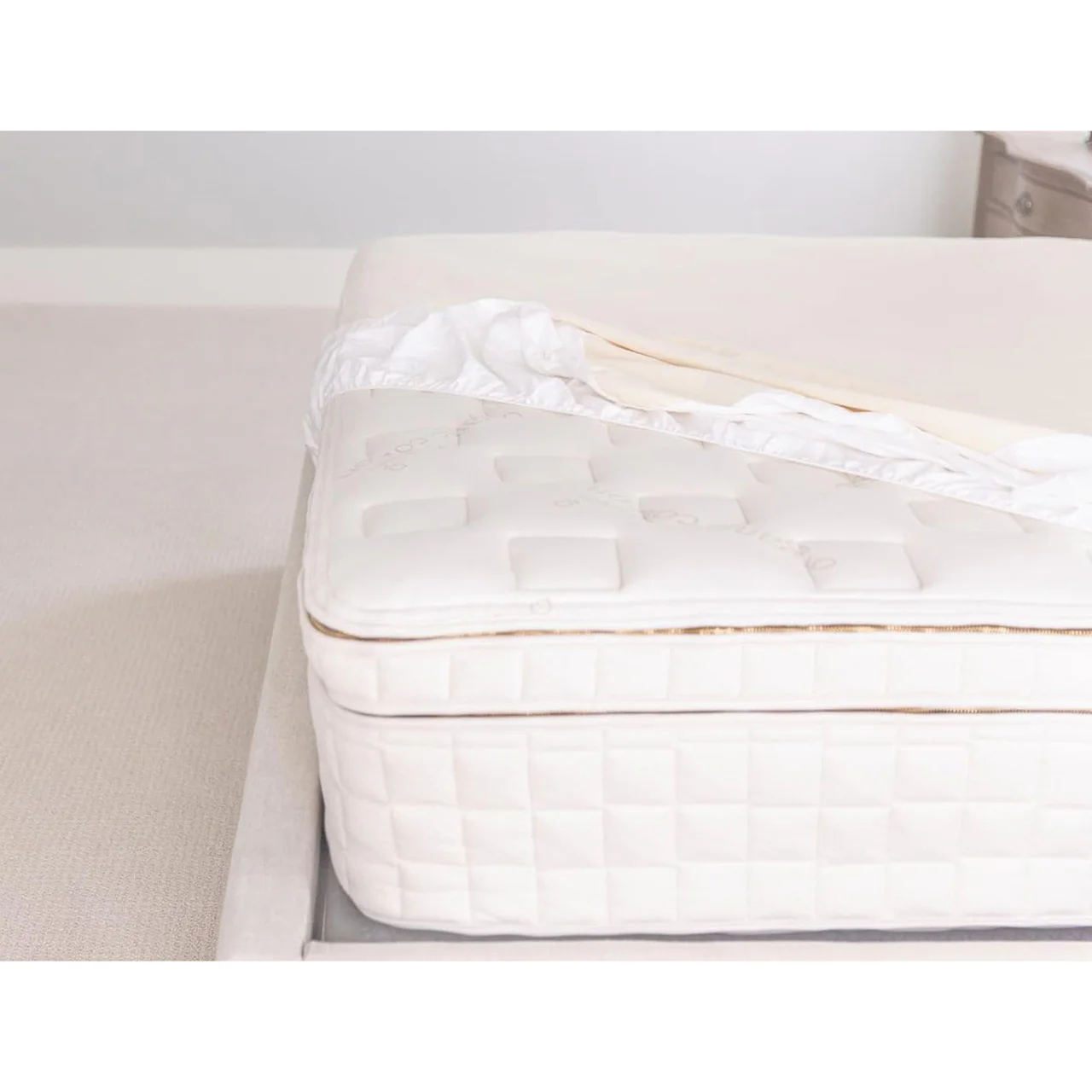 Naturepedic Waterproof Full Fitted Pad in Natural - Image 4