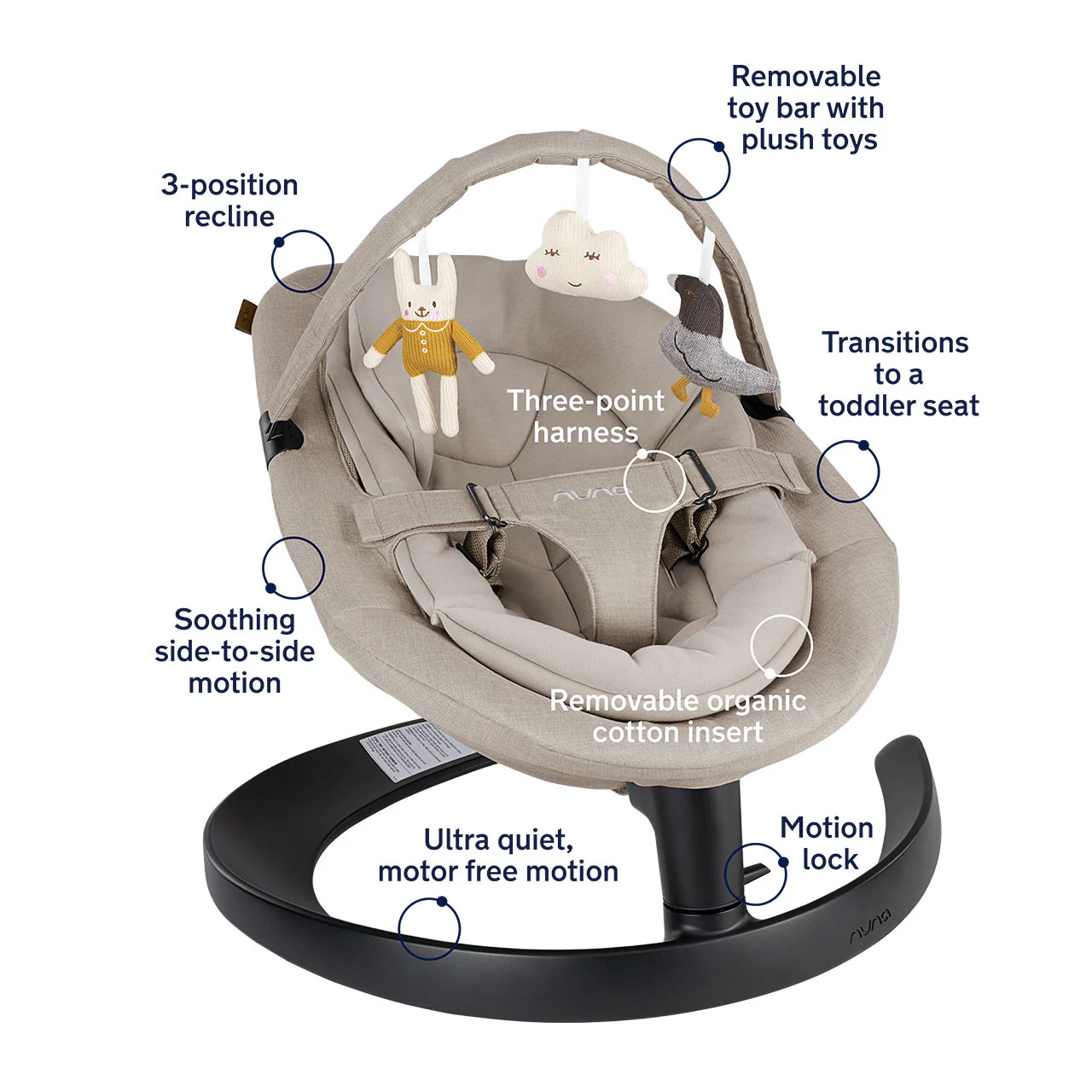 Nuna LEAF Grow Baby Seat with Toy Bar - Image 21