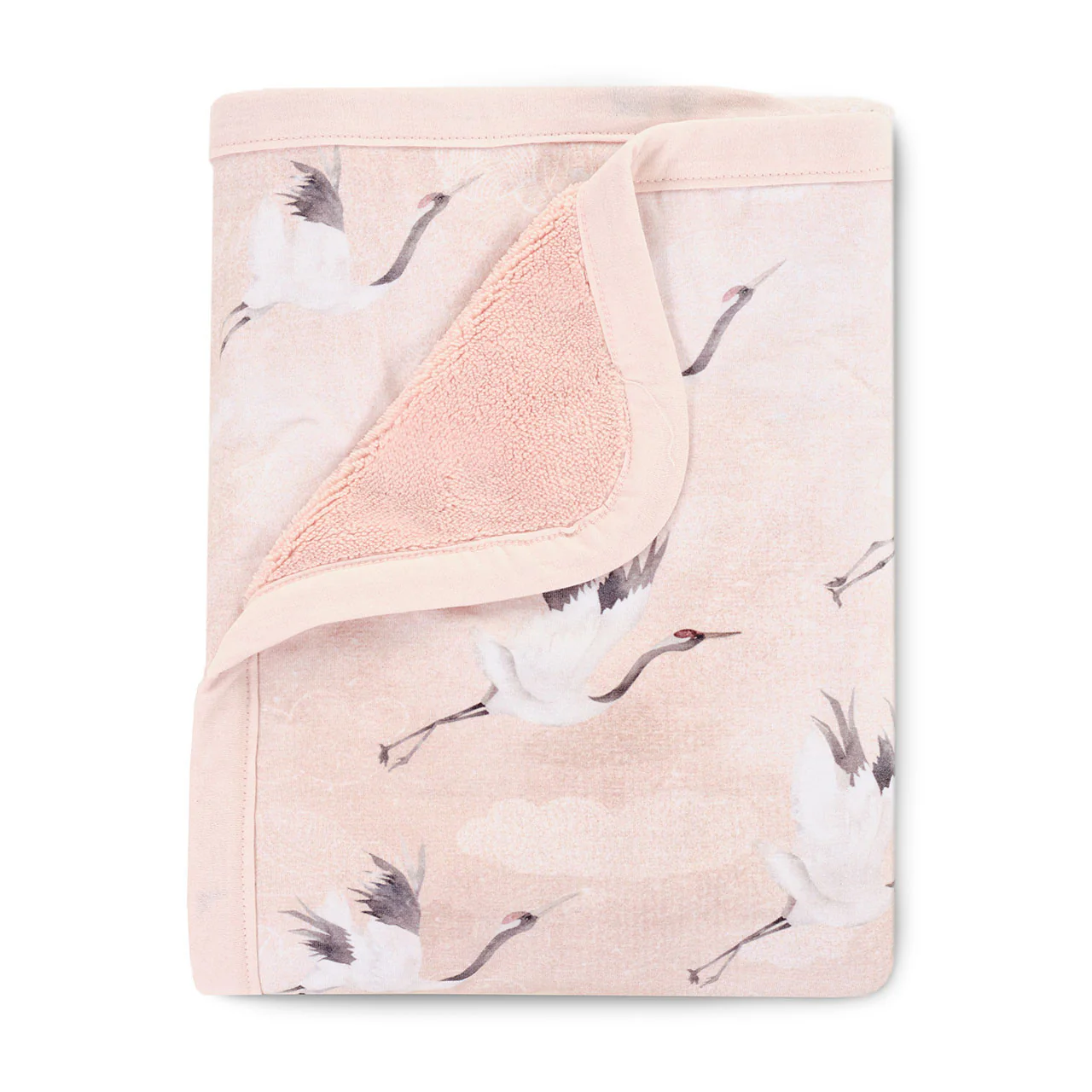 Oilo Crane Jersey Cuddle Blanket