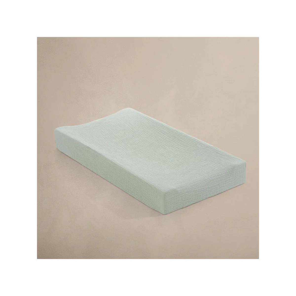Oilo Fable Changing Pad Cover- Sea Moss Organic 4 Way Muslin - Image 6