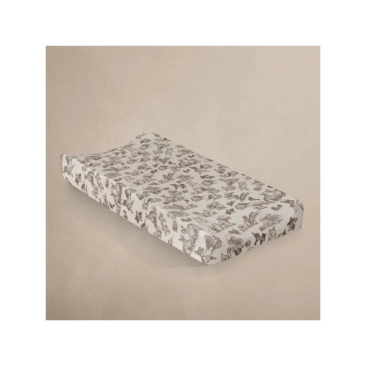 Oilo Fable Changing Pad Cover- Woodland Organic Jersey - Image 6