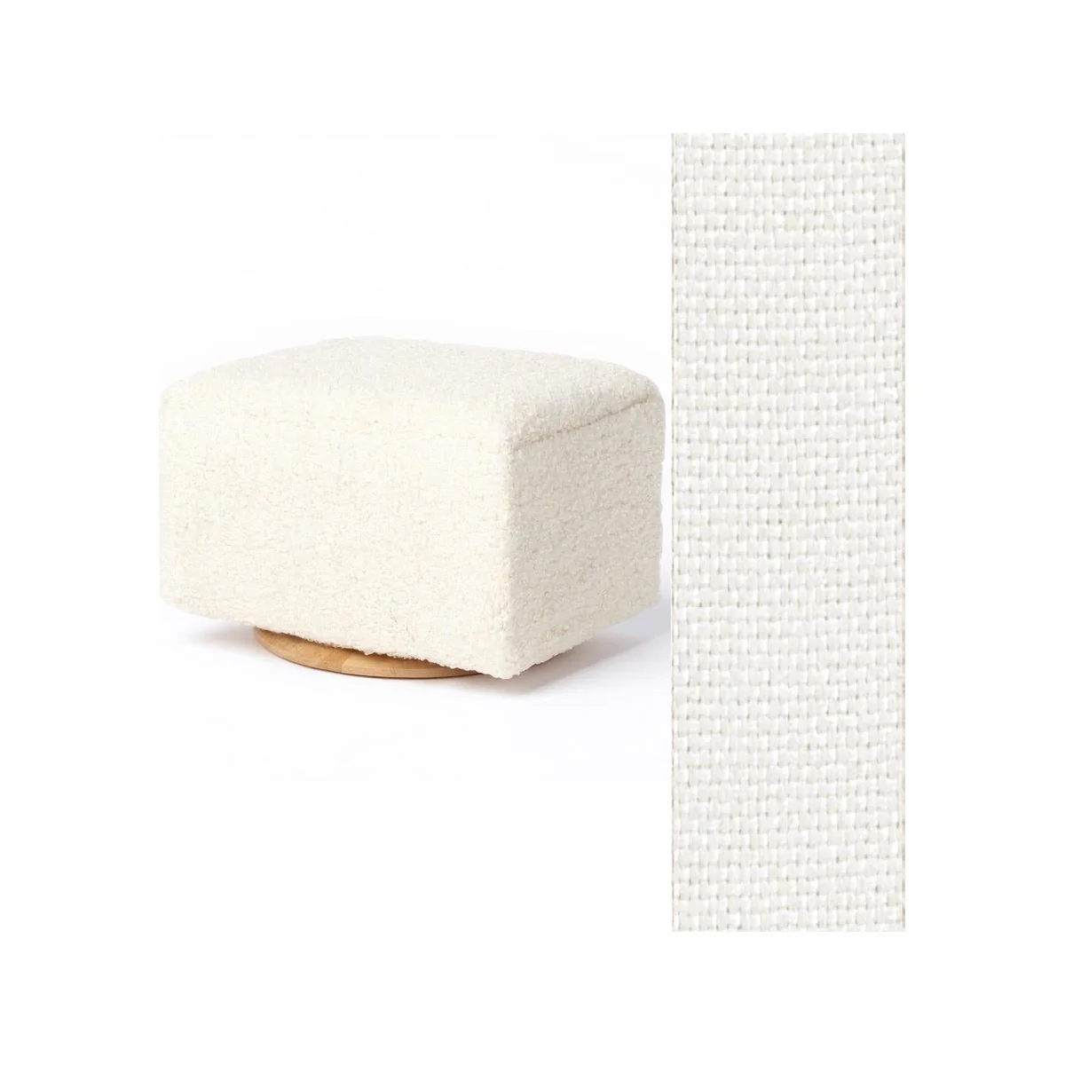 Oilo Ottoman Small Rectangle Wood Base - Image 40