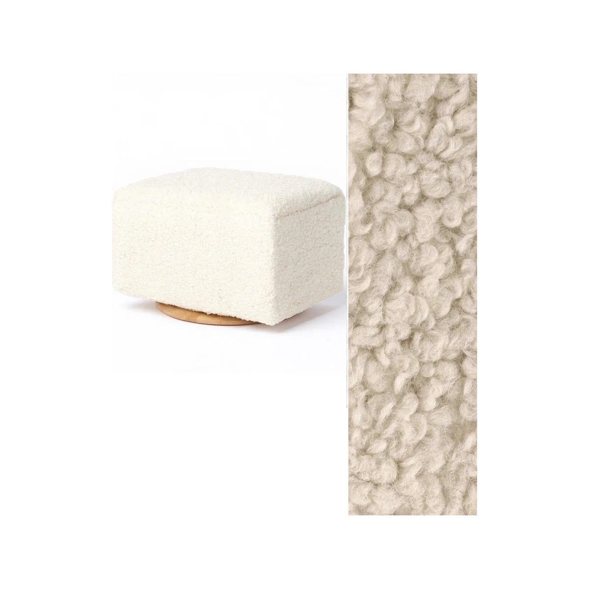 Oilo Ottoman Small Rectangle Wood Base - Image 42
