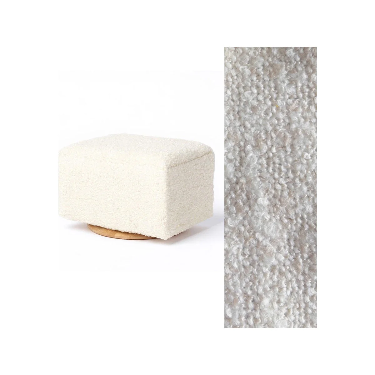 Oilo Ottoman Small Rectangle Wood Base - Image 43