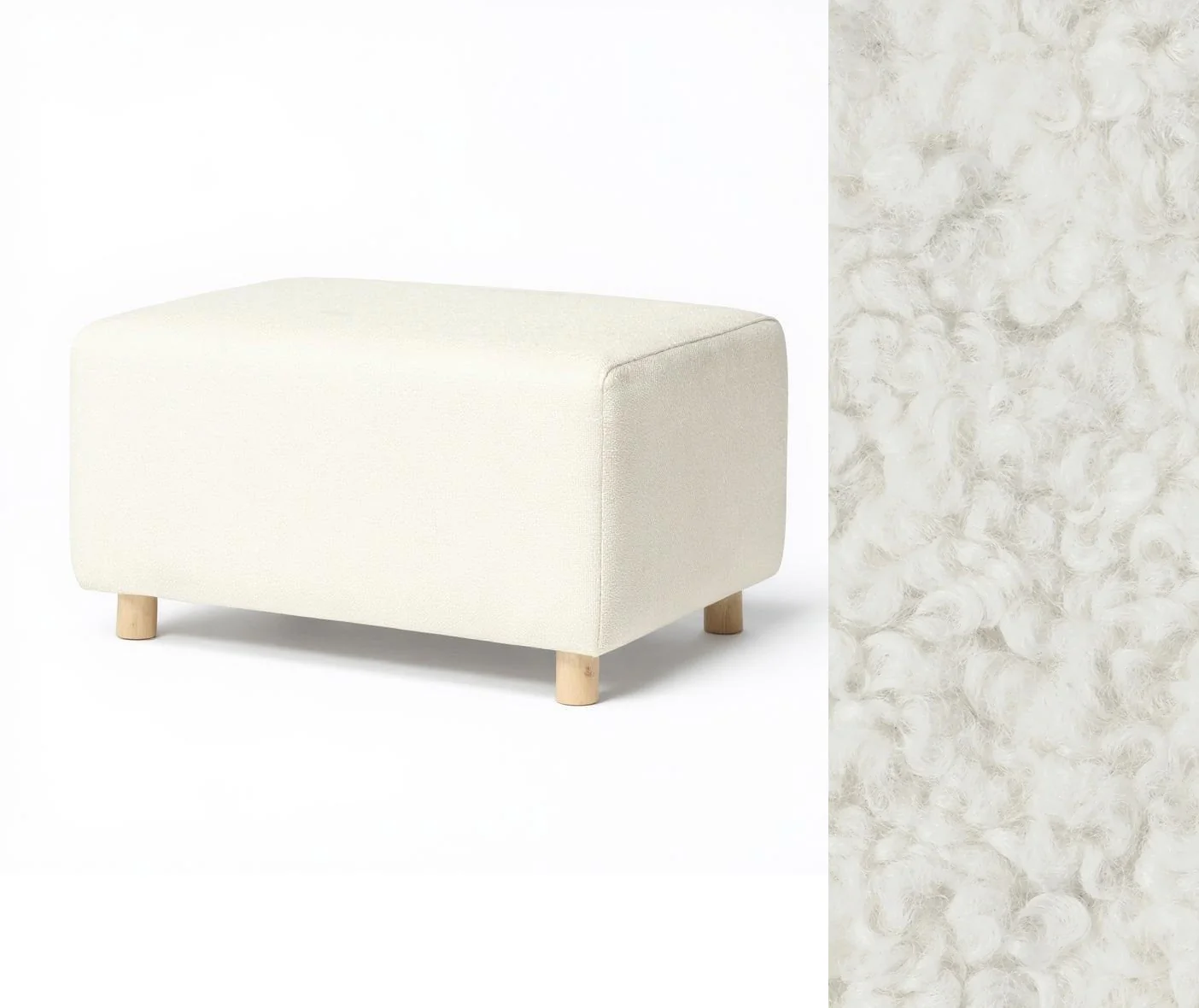 Oilo Ottoman Wide Rectangle Wood Base - Image 17
