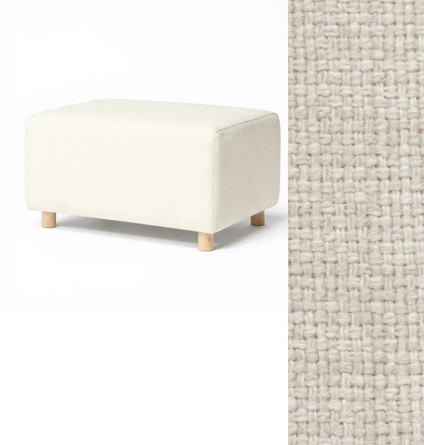 Oilo Ottoman Wide Rectangle Wood Base - Image 3