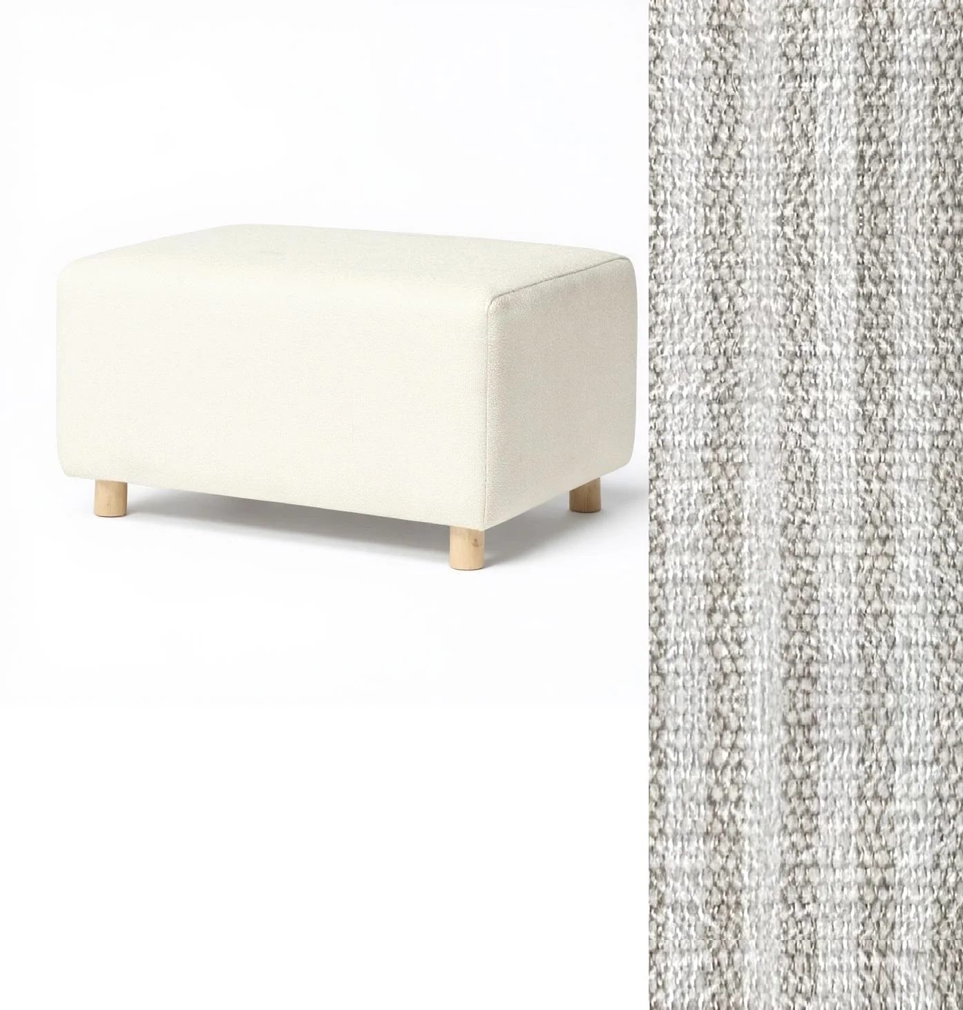 Oilo Ottoman Wide Rectangle Wood Base - Image 5