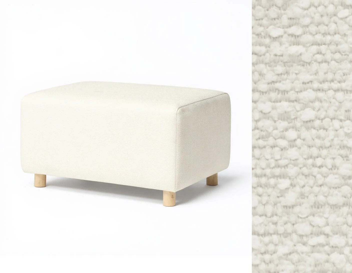 Oilo Ottoman Wide Rectangle Wood Base - Image 8
