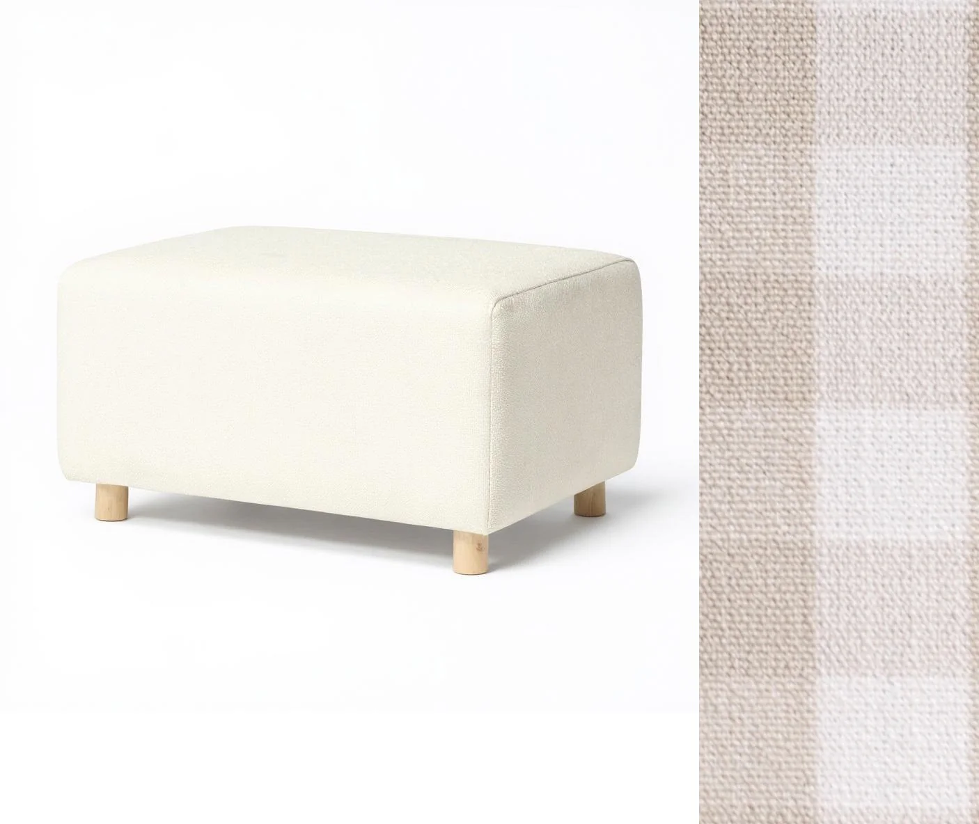 Oilo Ottoman Wide Rectangle Wood Base - Image 9