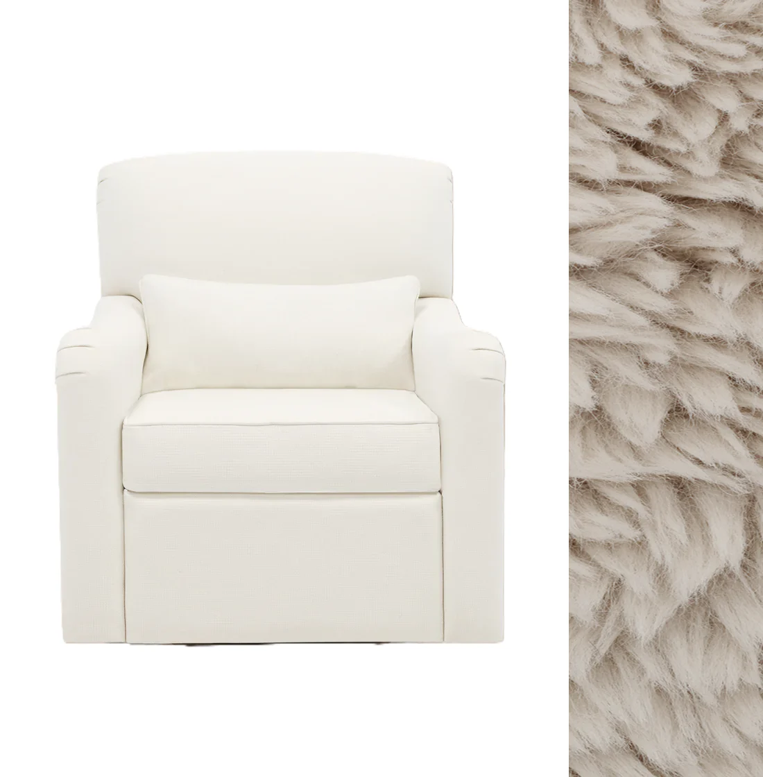 Oilo Teddy Gliding Swivel Nursery Recliner - Image 10