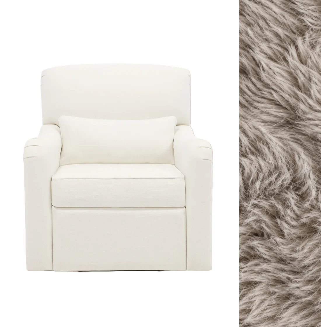 Oilo Teddy Gliding Swivel Nursery Recliner - Image 11
