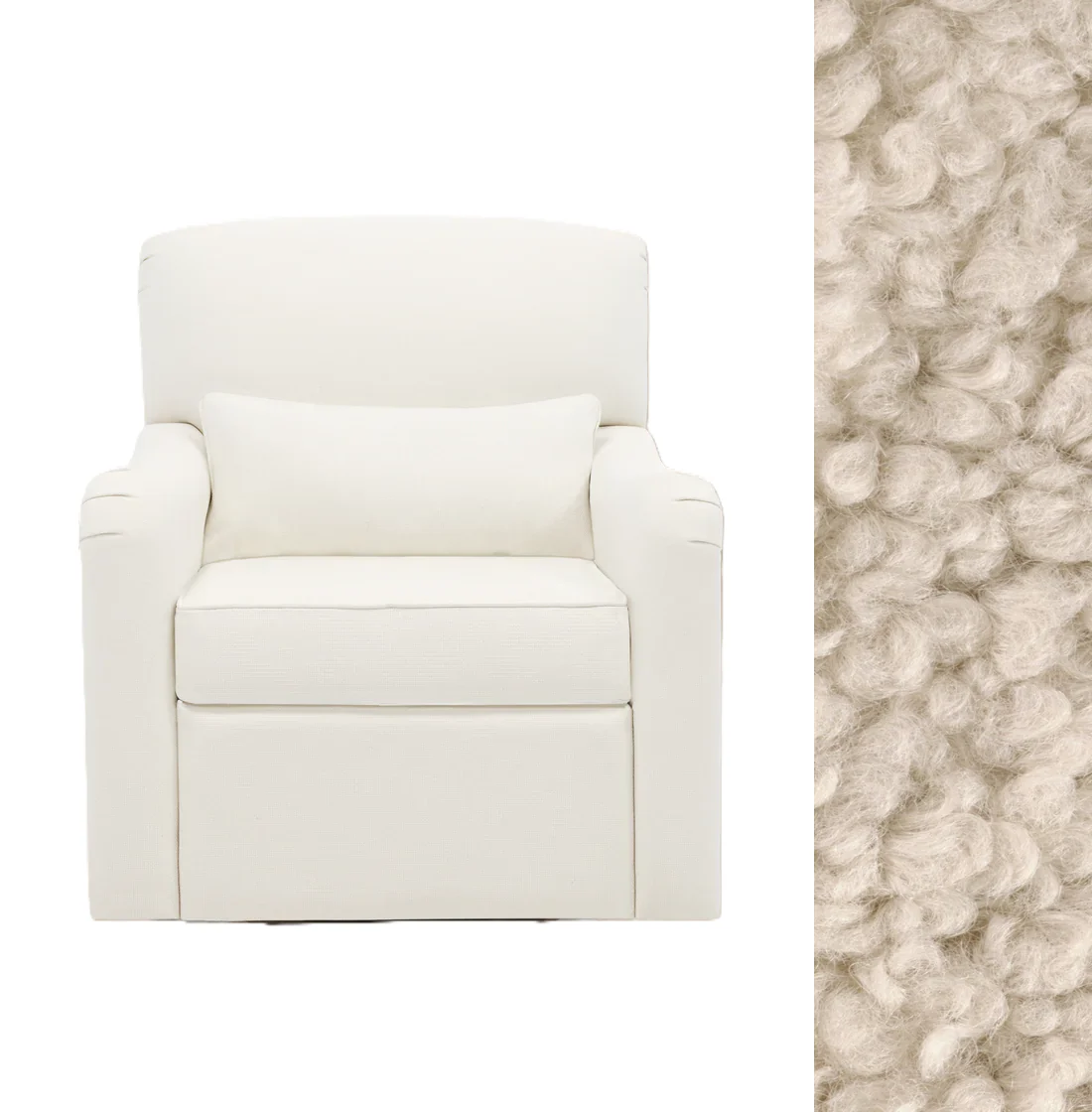 Oilo Teddy Gliding Swivel Nursery Recliner - Image 18