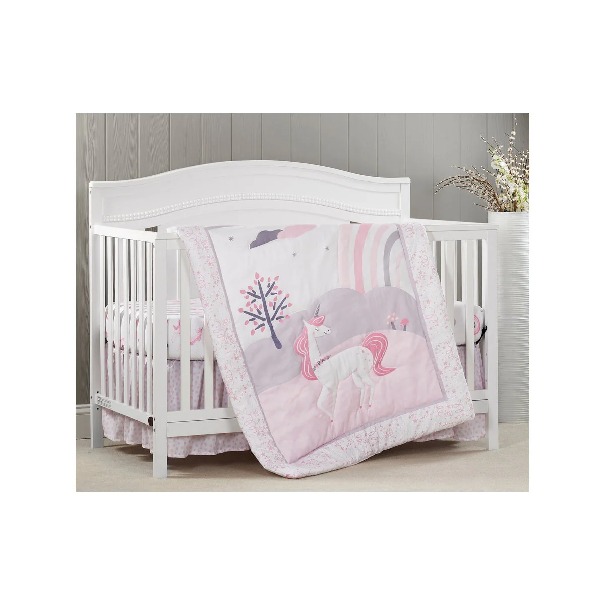 Oxford Baby Athena 3 pc Baby Crib Nursery Bedding Set - Image 2