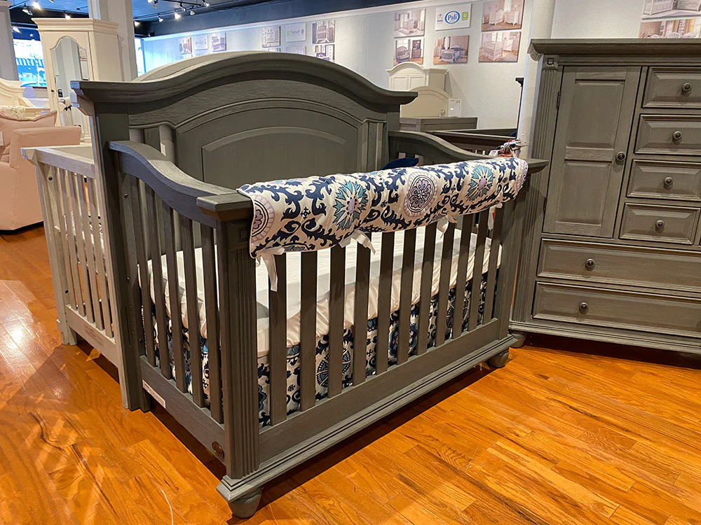 Oxford Baby London Lane 2 Piece Nursery Set - Crib & Dresser in Arctic Gray - Image 12