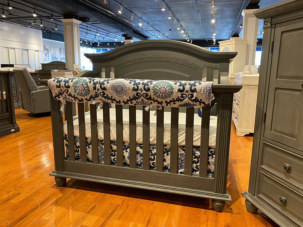 Oxford Baby London Lane 2 Piece Nursery Set - Crib & Dresser in Arctic Gray - Image 14