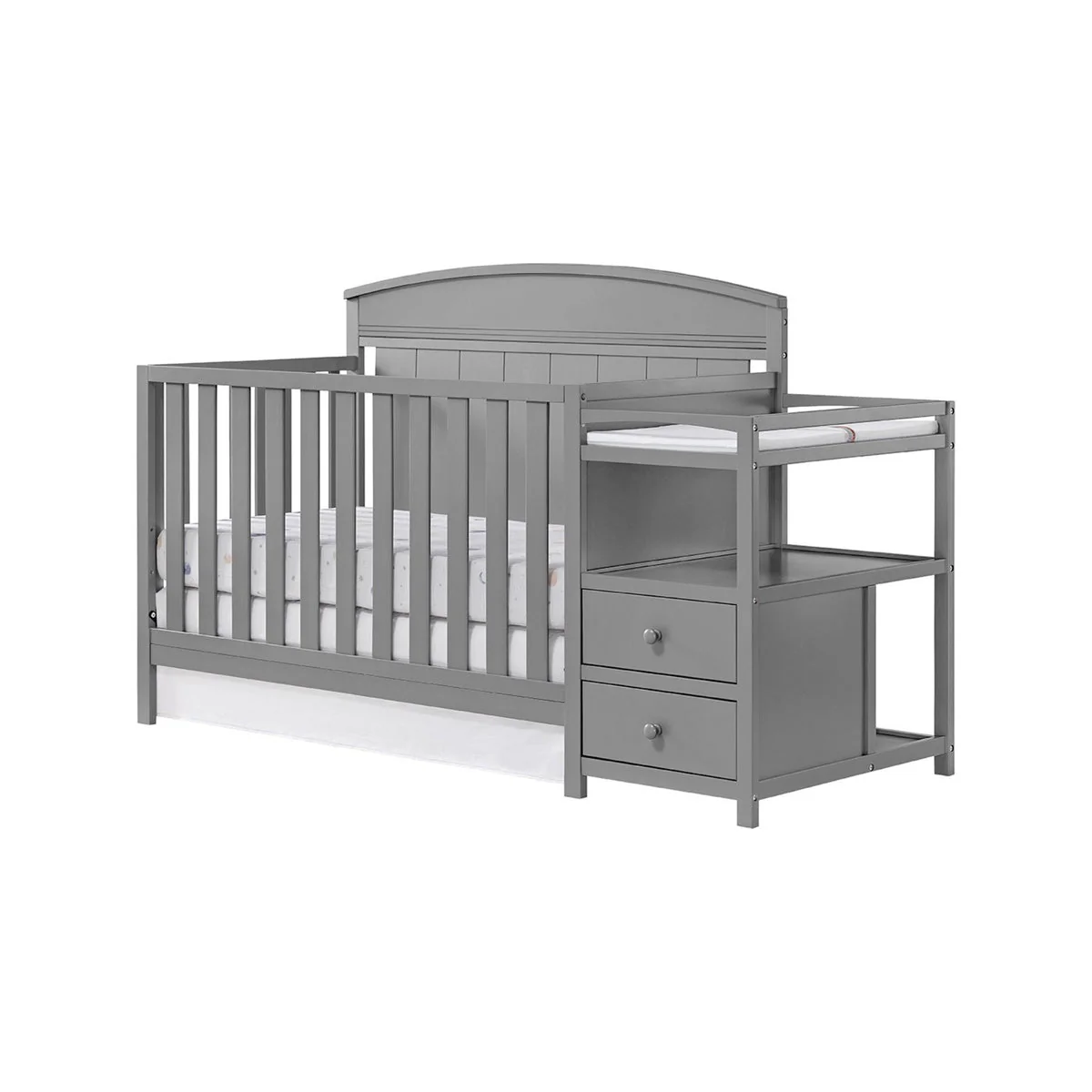 Oxford Baby Pearson Crib and Changer - Dove Gray - Image 8