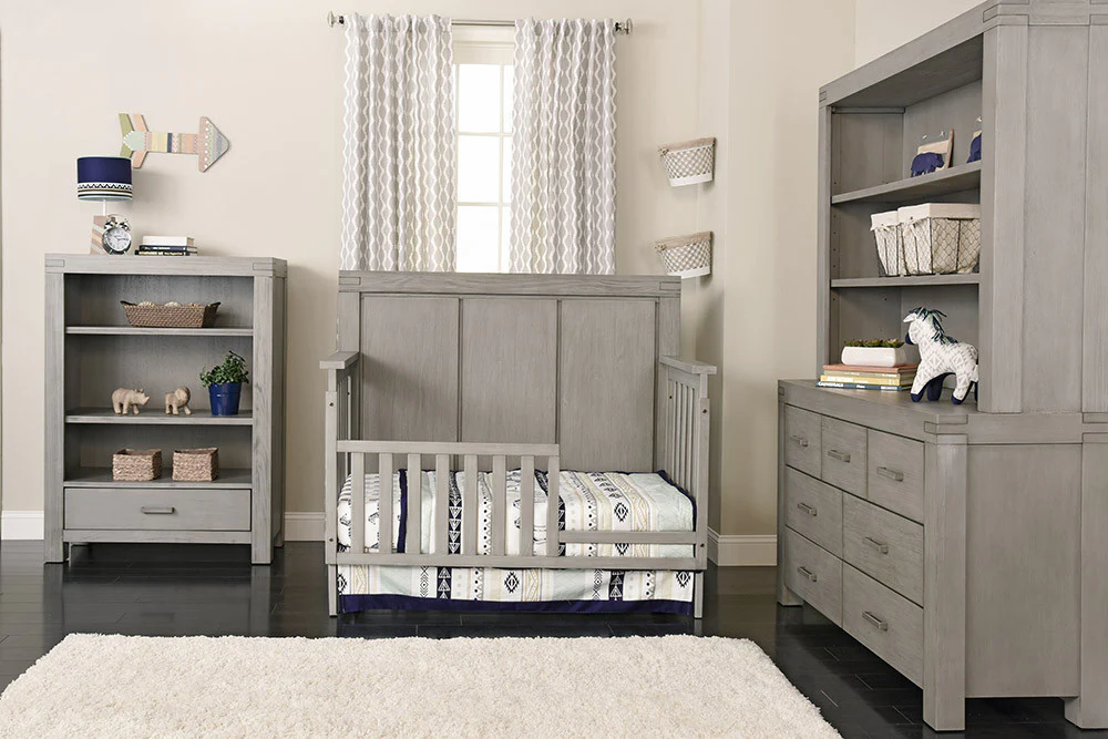 Oxford Baby Piermont Collection Convertible Crib in Rustic Stonington Gray - Image 3