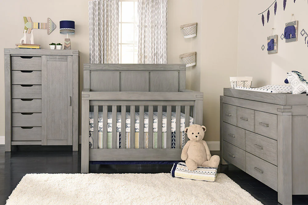 Oxford Baby Piermont Collection Convertible Crib in Rustic Stonington Gray - Image 5