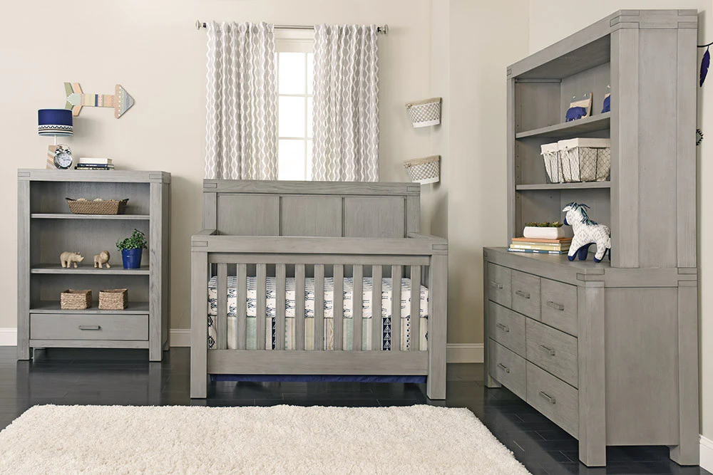 Oxford Baby Piermont Collection Convertible Crib in Rustic Stonington Gray - Image 6