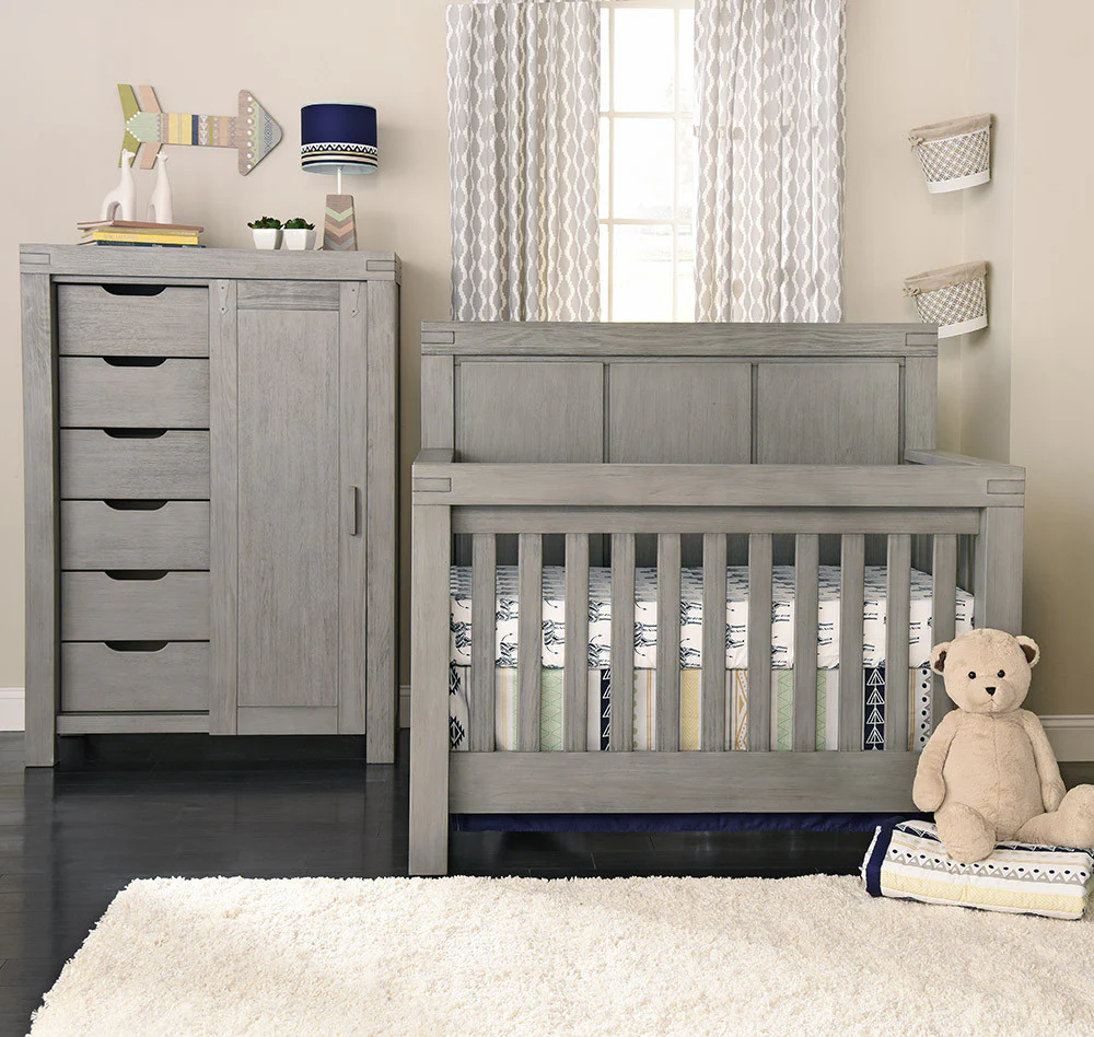 Oxford Baby Piermont Collection Convertible Crib in Rustic Stonington Gray - Image 7