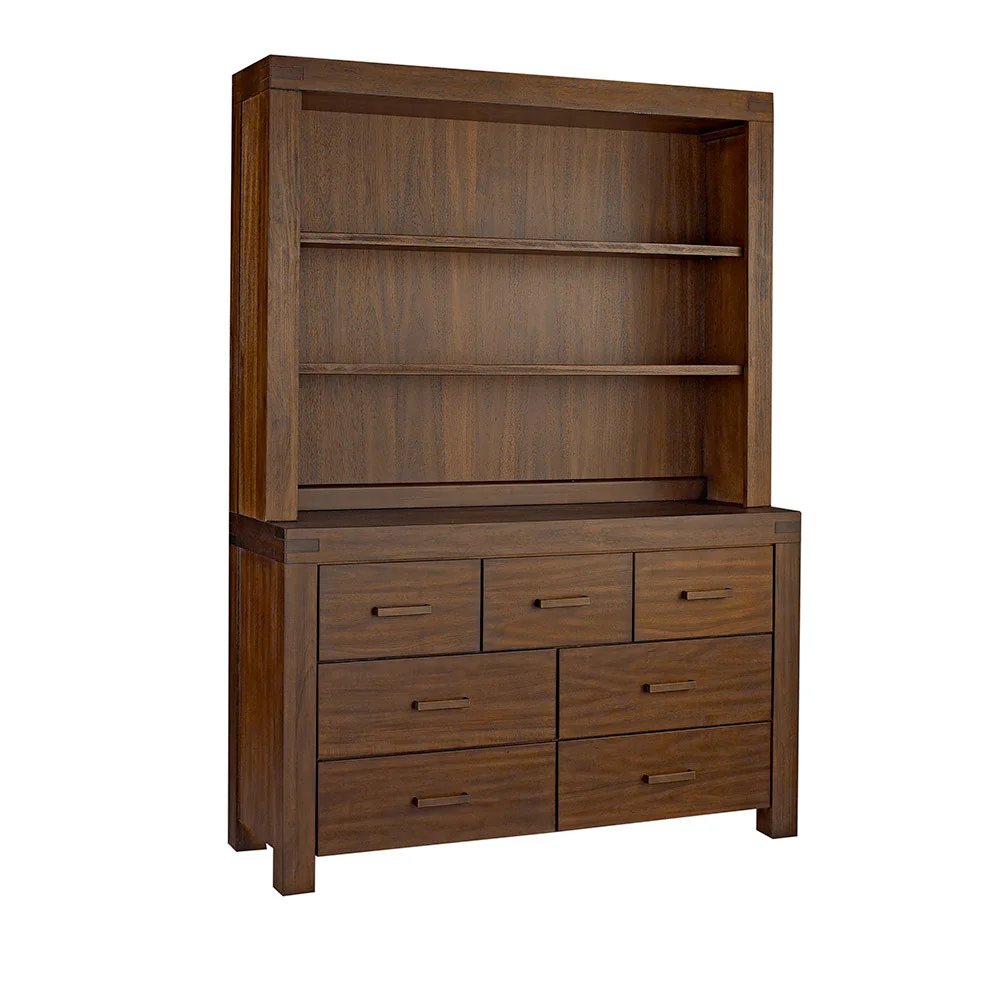 Oxford Baby Piermont Collection Hutch in Rustic Farmhouse Brown - Image 3