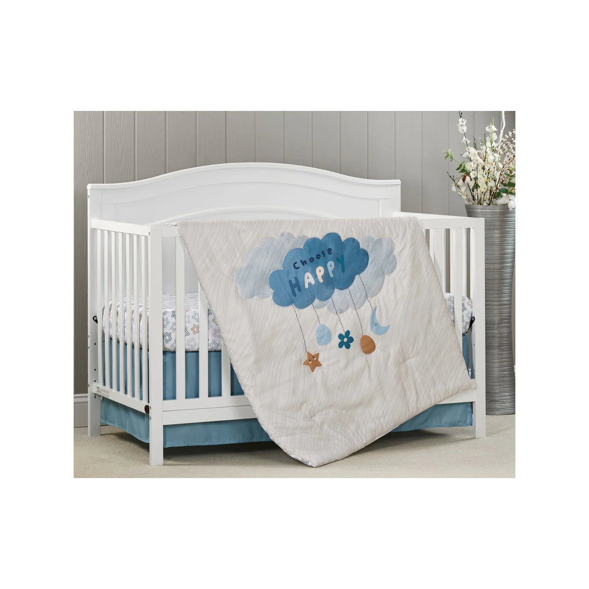 Oxford Baby Shining Stars 3 pc Baby Crib Nursery Bedding Set - Image 2