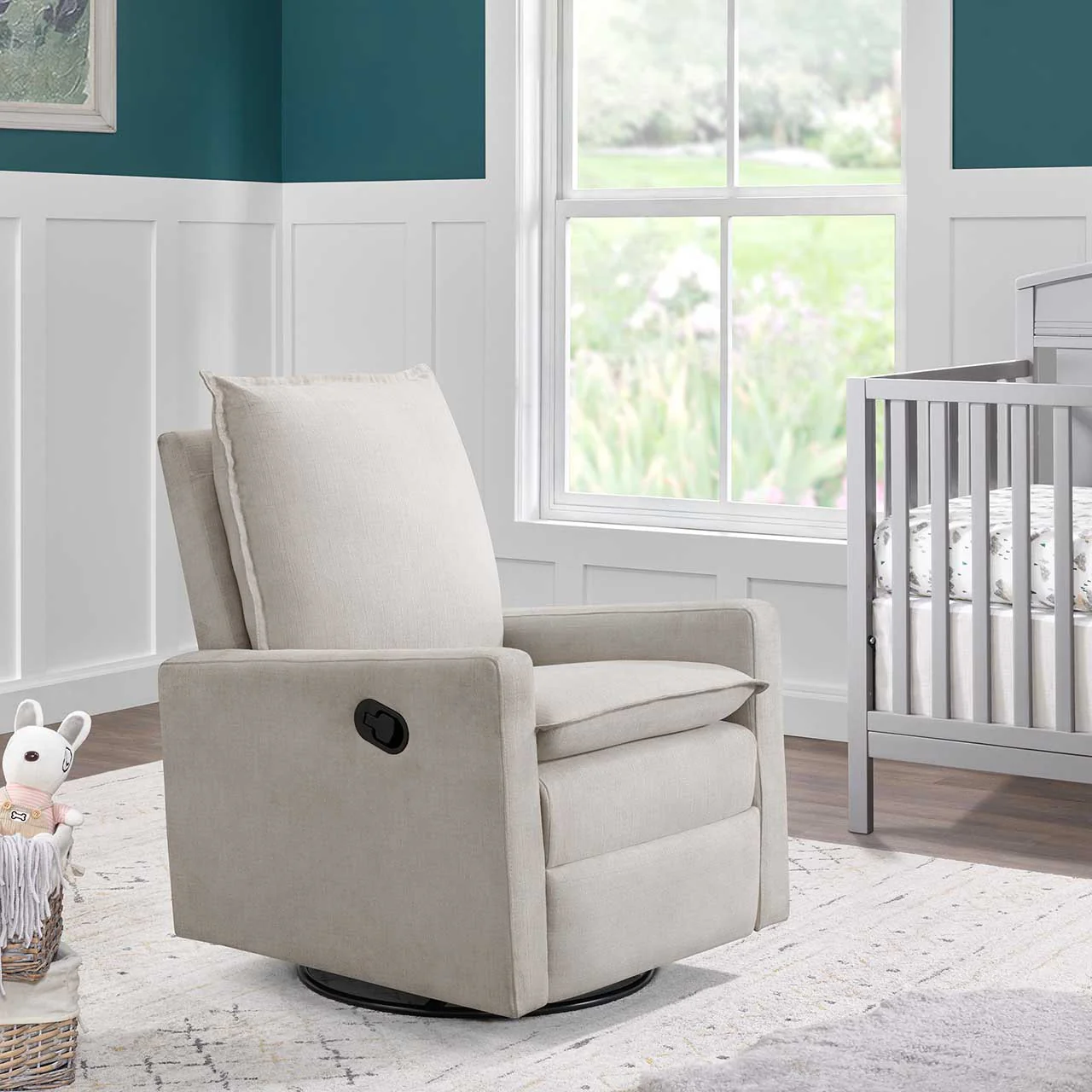 Oxford Baby Uptown Swivel Nursery Rocker/Recliner - Image 10