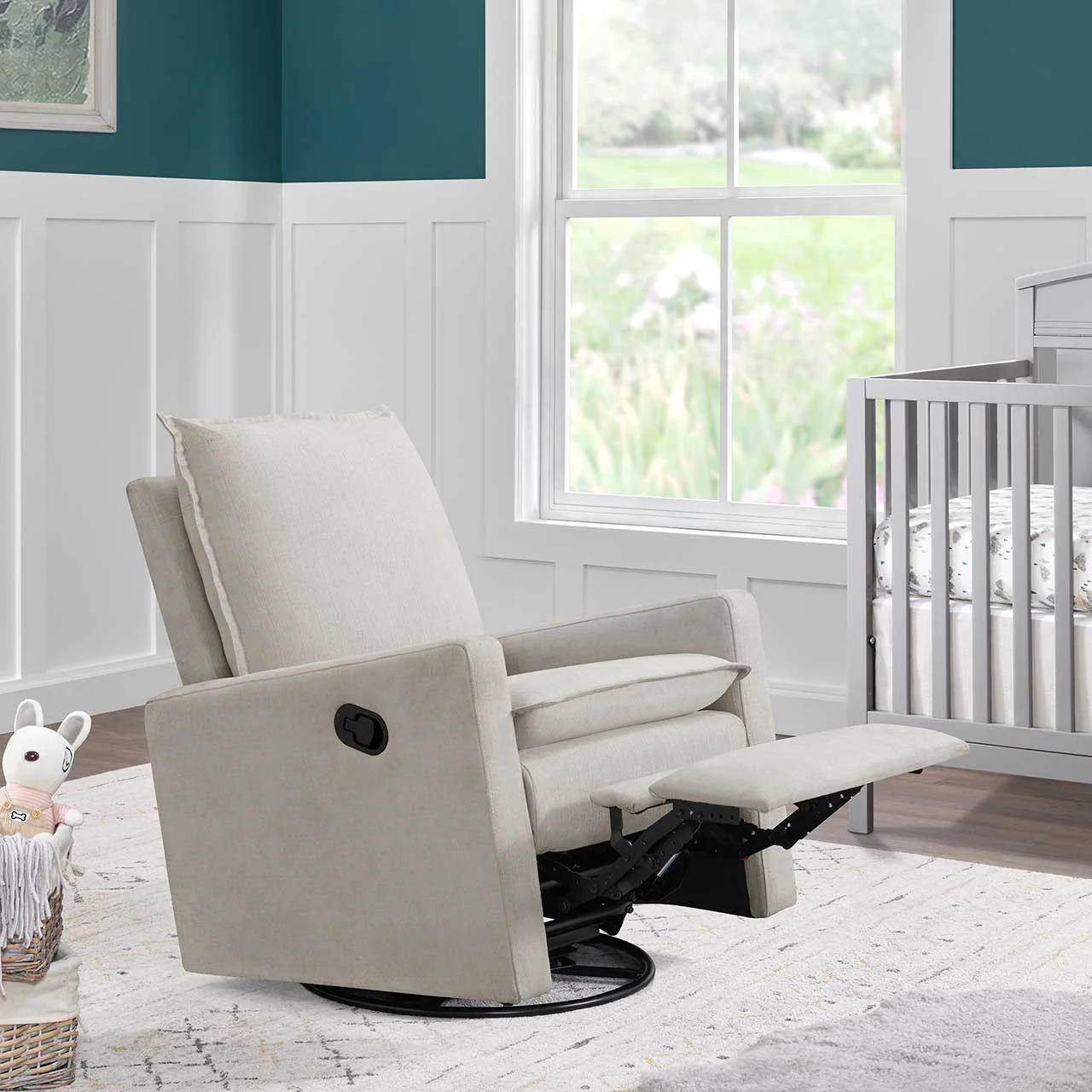 Oxford Baby Uptown Swivel Nursery Rocker/Recliner - Image 15