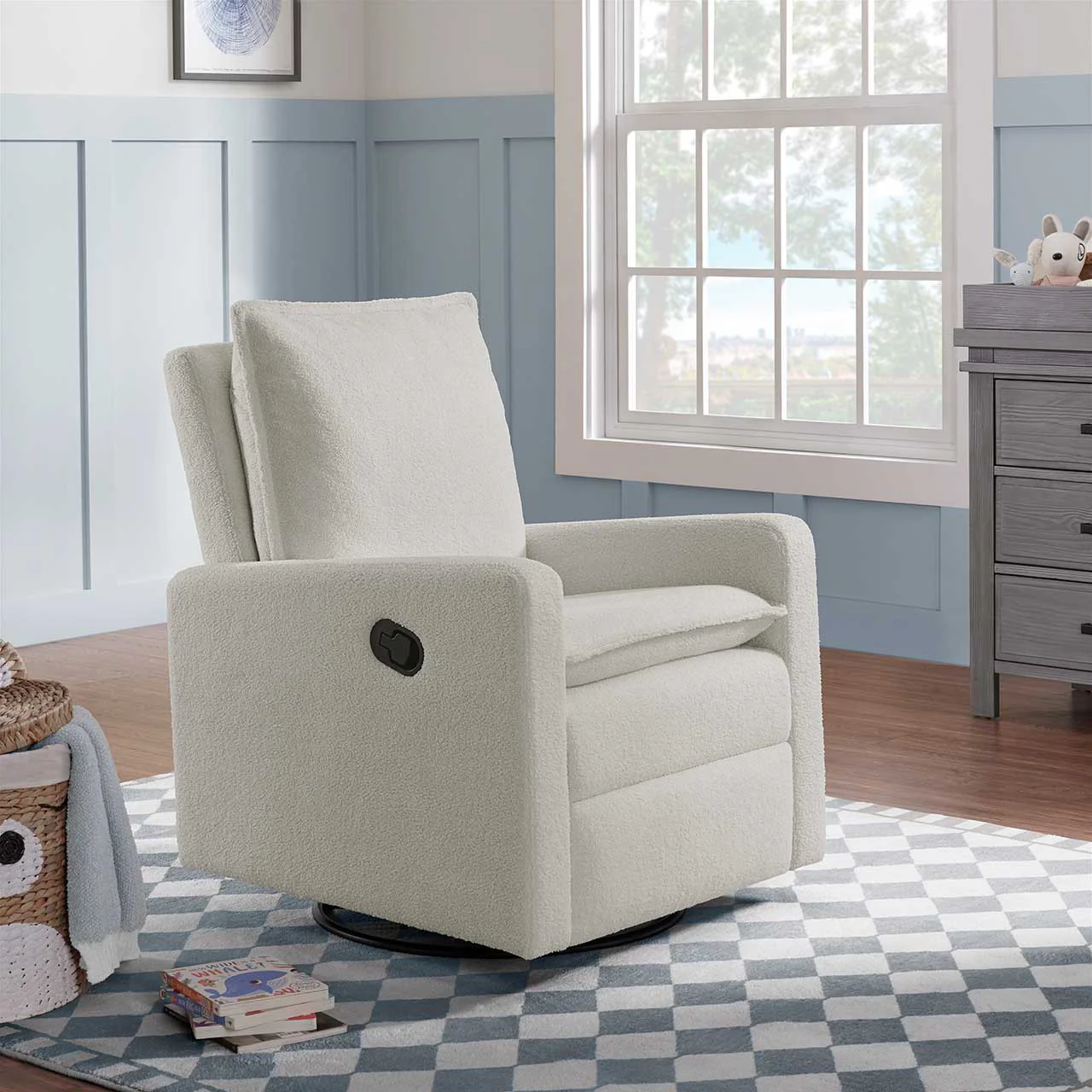 Oxford Baby Uptown Swivel Nursery Rocker/Recliner - Image 4
