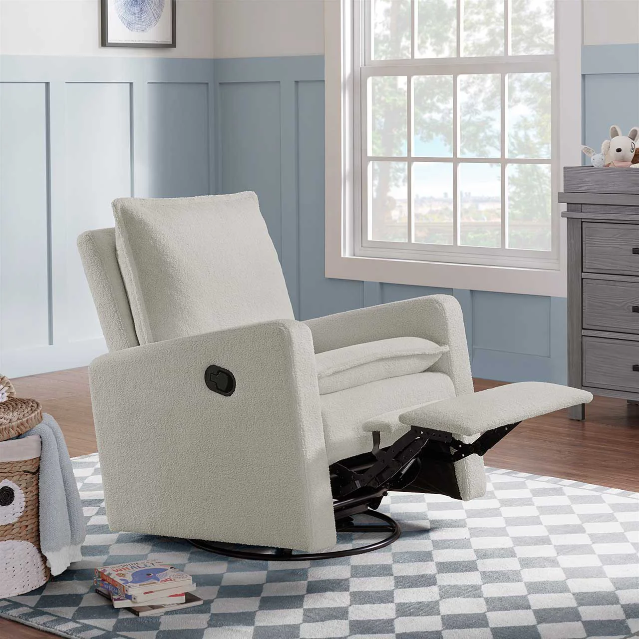 Oxford Baby Uptown Swivel Nursery Rocker/Recliner - Image 7