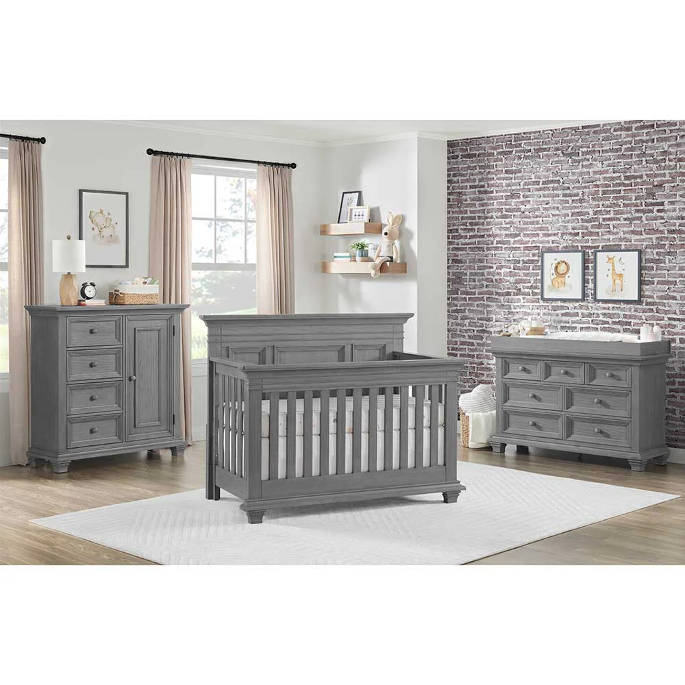 Oxford Baby Weston 3 Piece Nursery Set in Dusk Gray - Image 7