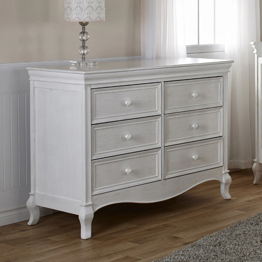 Pali Diamante Collection Double Dresser - Vintage White