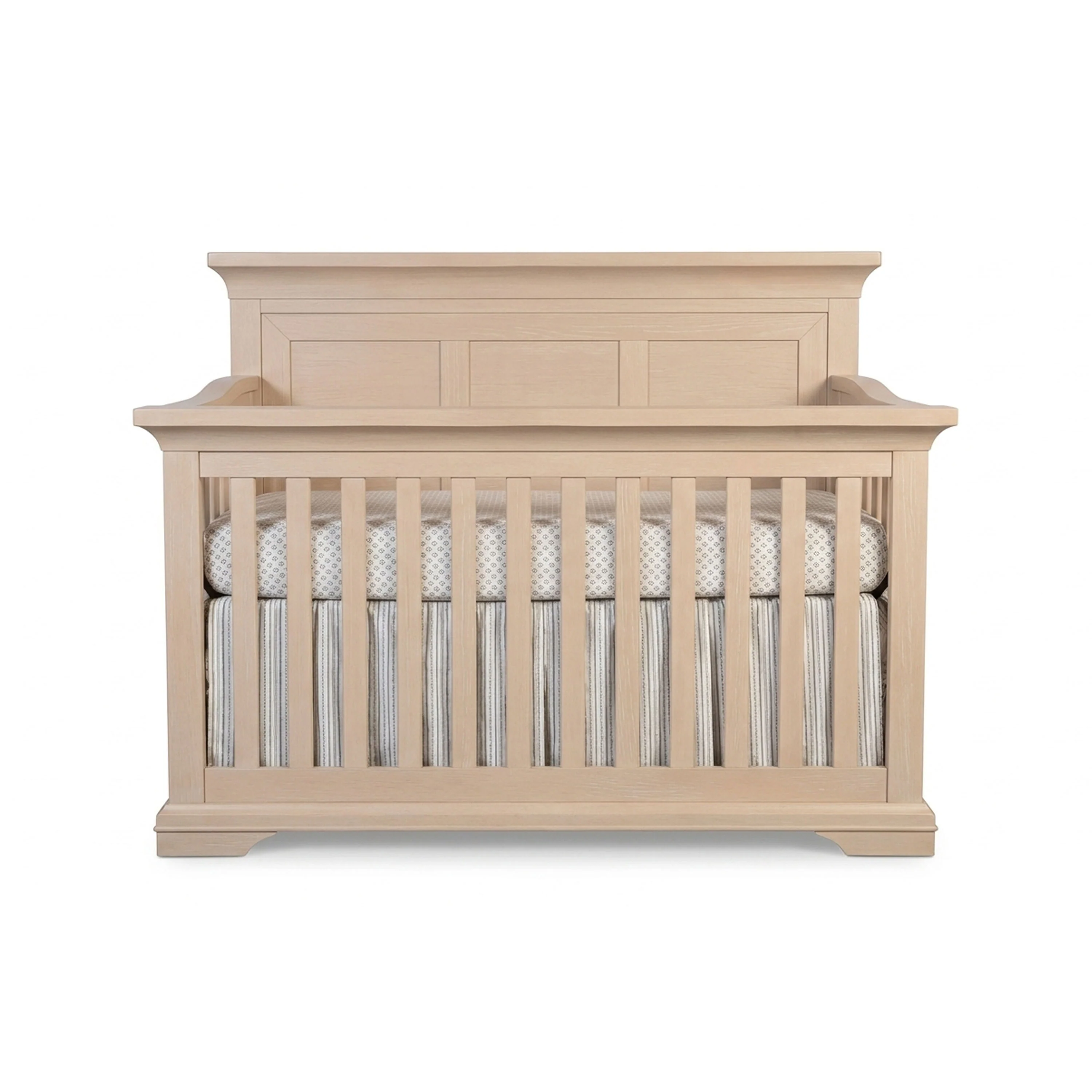 Pali Genova Convertible Crib With Varese Wood Panel 3 Squares - Image 2