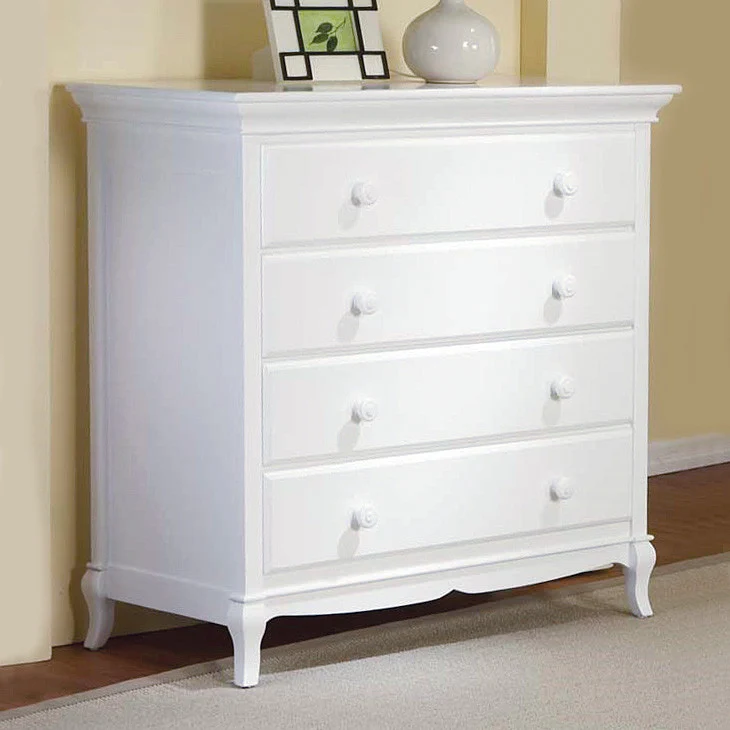 Pali Mantova Collection 4 Drawer Dresser in White
