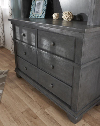 Pali Double Dresser in Distressed Granite - Image 2