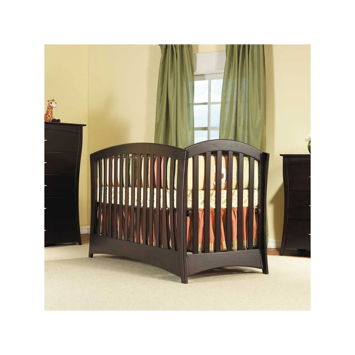 Pali Trieste Collection La Spezia Forever Crib in Vintage Cherry - Image 3