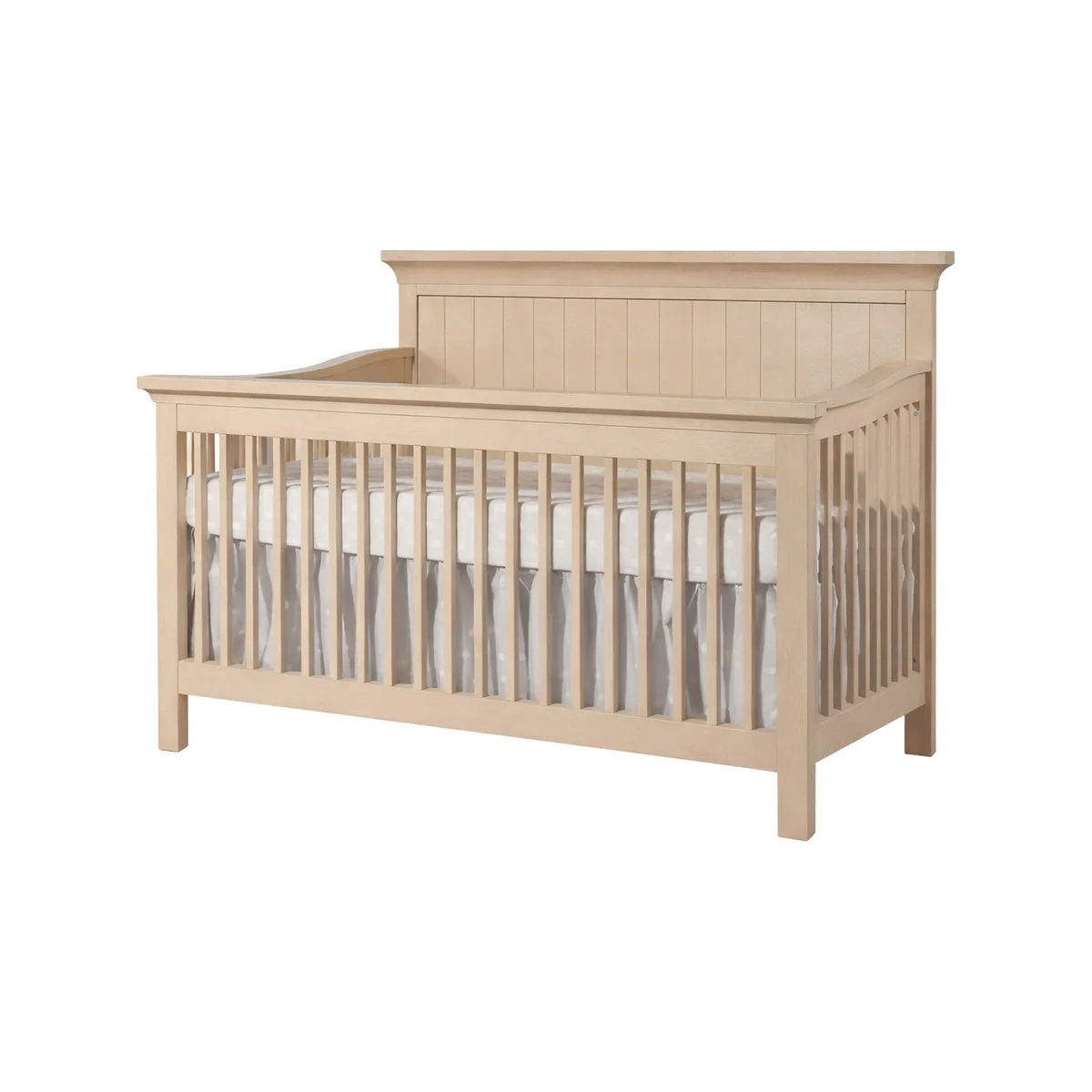 Pali Varese Convertible Crib - Straight leg With Wood Panel Vertical Lines - Image 3