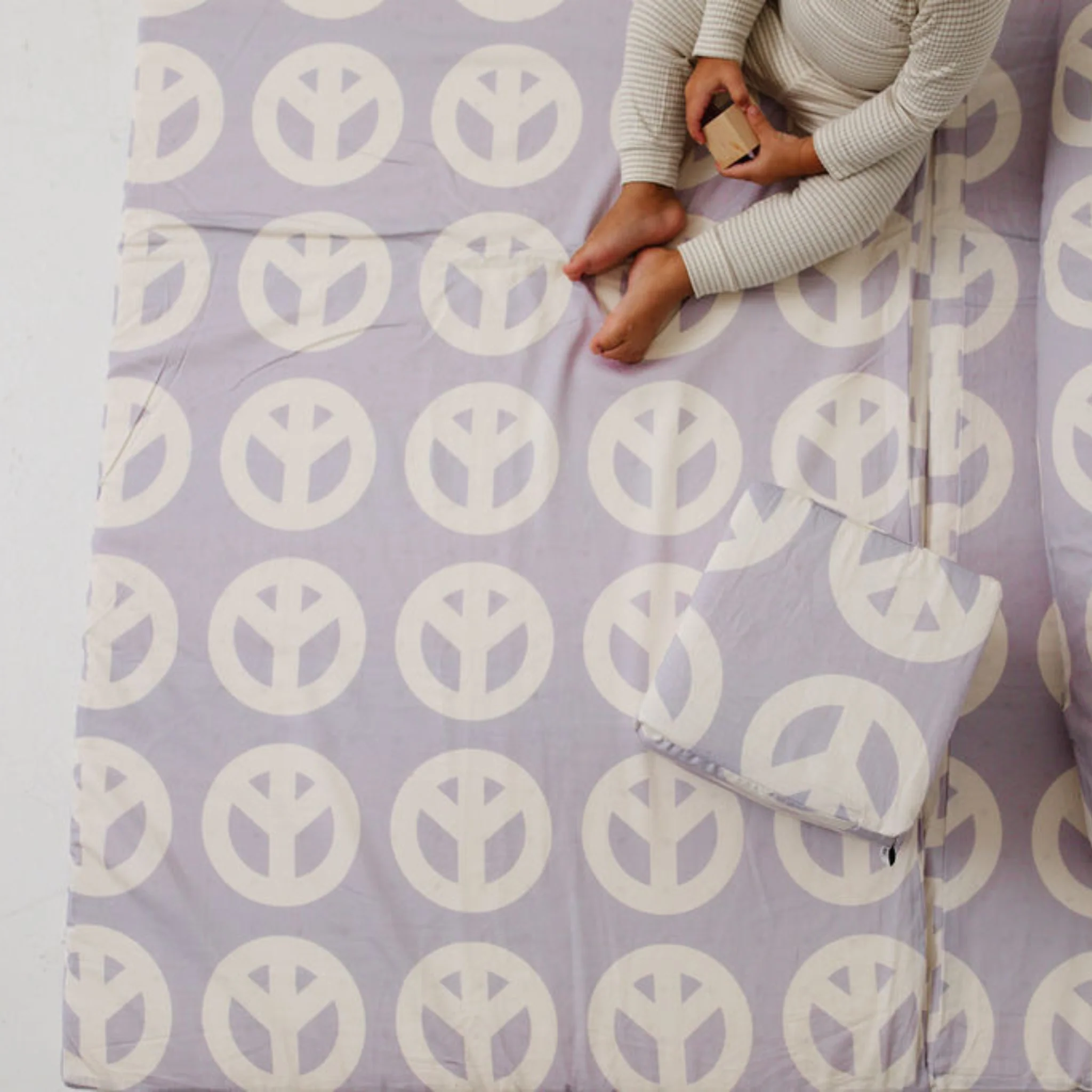 Toki Kids Peace Sign Organic Cotton Mat - Image 9