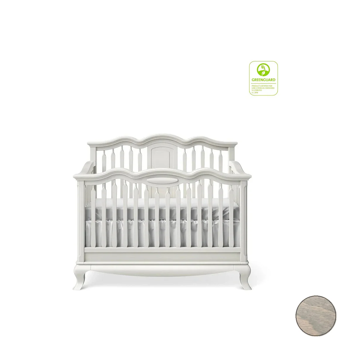 Romina Cleopatra Convertible crib w/ Open Back - Image 43