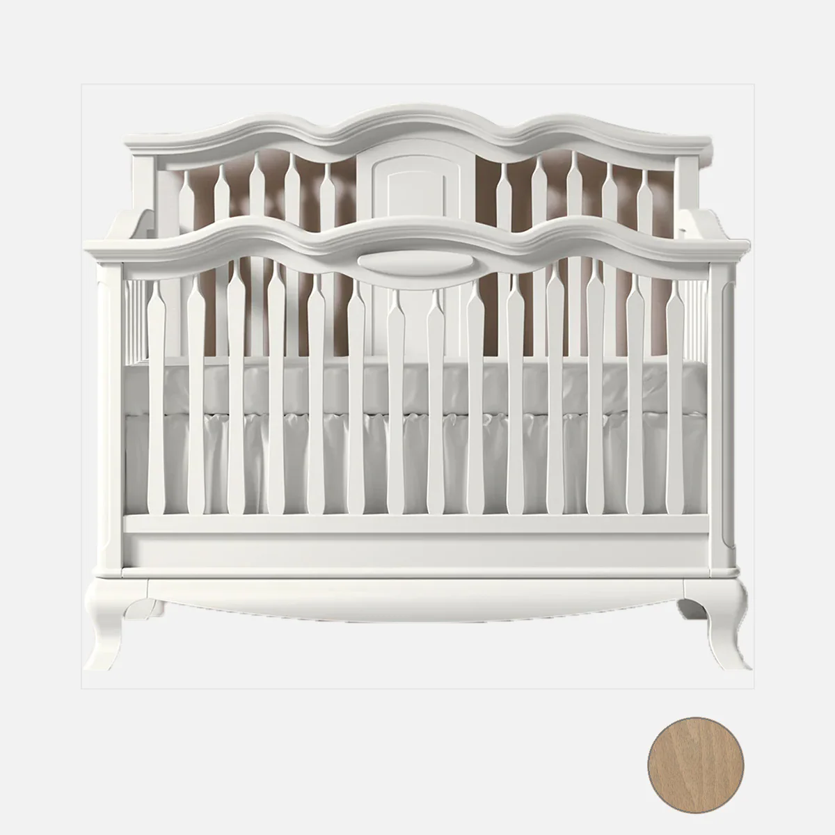 Romina Cleopatra Convertible crib w/ Open Back - Image 74